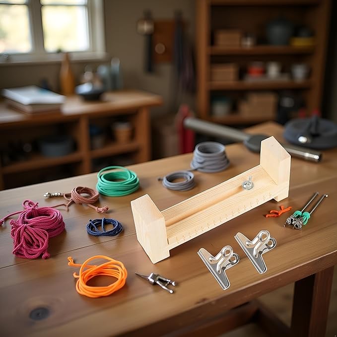 Cauaoa Paracord Jig Bracelet Makers | Wooden Jig Bracelet Maker with Bracelet Makers Knotters Tool Kit,Jig Bracelet Braiding and Weaving DIY Craft Tool Kit Braiding Weaving, Arts, Crafts and Sewing