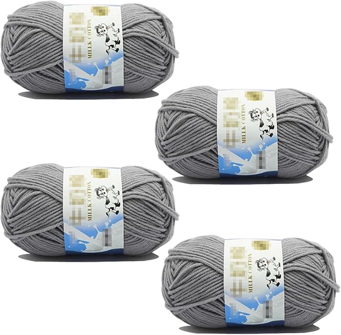 Caddice Comfy Blend Milk Wool Plain Knitting & Crochet Yarn Bulk Starter Kit for Colorful Craft DIY Handcrafts
