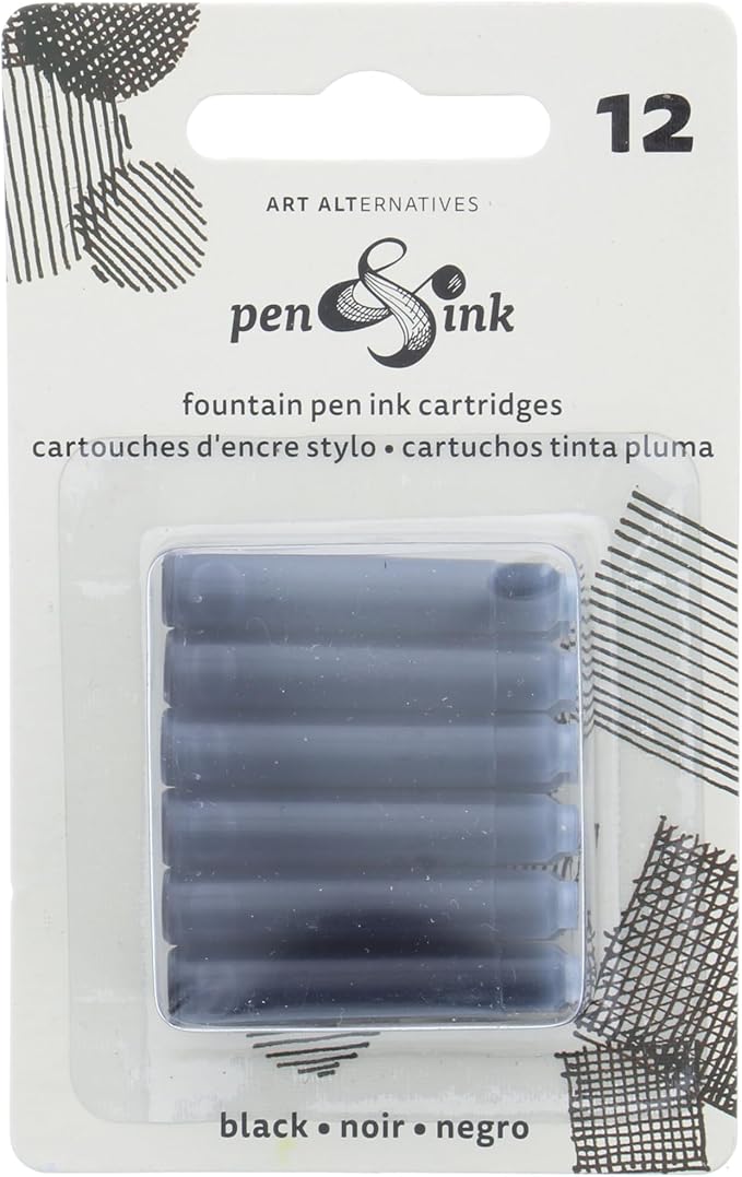 Pentel Arts Aquash Water Brush Assorted Tips, Pack of 4 (FRHBP4M)
