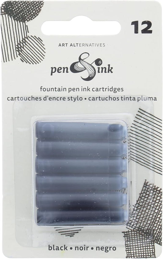 Pentel Arts Aquash Water Brush Assorted Tips, Pack of 4 (FRHBP4M)