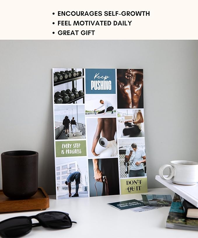 Lamare Vision Board Book for Men - 1000+ Vision Board Images & Quotes, Vision Board Supplies, Vision Board Kit, Collage Book for Manifestation