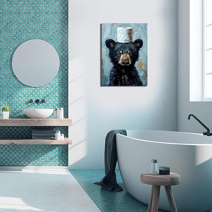 ARPADAMO Diamond Art Kits for Adults,5D Bear Diamond Painting DIY Animal Diamond Art Diamond Painting Kits for Adult,Round Full Drill Diamonds, Diamond Art Kits for Home Decor-12x16inch