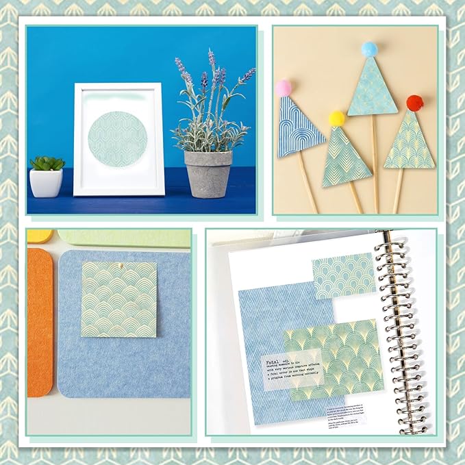 24 Sheets Scrapbook Paper 12" Double-Sided Photo Backdrop Patterned Craft Paper 160gsm for Junk Journals Greeting Cards Album Decoration(Floral Design E)