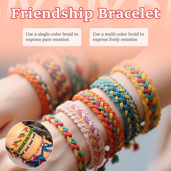 Embroidery Floss: Embroidery Thread 120 Yards Friendship Bracelet String 14 Colors Cross Stitch Cotton Yarn for DIY Bracelet Making
