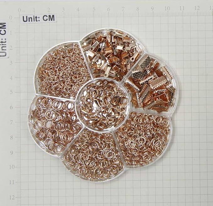 ALLinONE Rose Gold Jewelry Making Supplies Kit Jewelry Findings Necklace Repair Kit for DIY Craft Jewelry Making