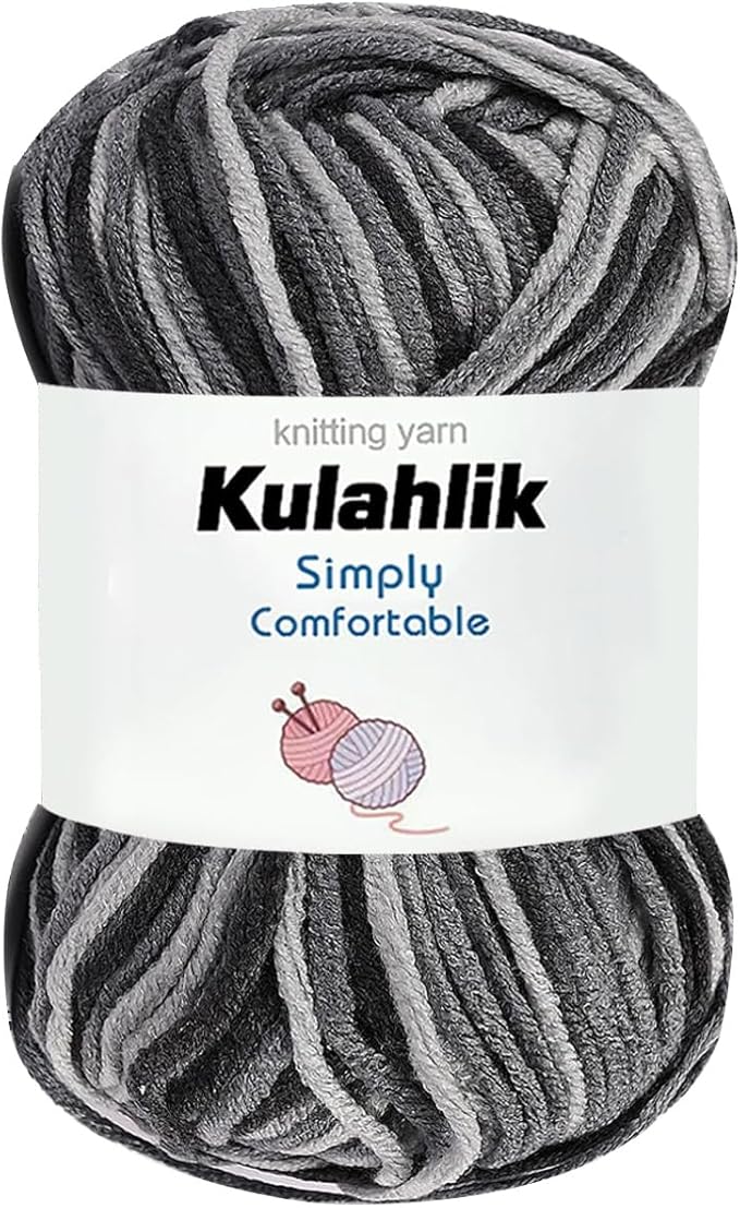 50g(1x50g) Acrylic Yarn for Crocheting and Knitting, Colorful Gradient Yarn Thread, 1 Rolls Skeins, Multicolor Hilo Acrílico, Perfect for DIY Crafts Project