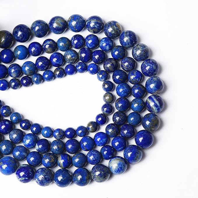 AAA+ Natural Lapis Lazuli Gemstone Beads 8mm 45PCS Round Loose Stone Beads for Jewelry Making DIY Bracelets Necklace Earrings