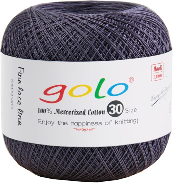 golo Crochet Thread Size 30 Crochet Yarn for Hand Kniting Tatting Yarn 211