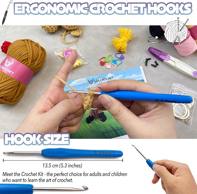 Dog Crochet Kit for Beginners, Learn Crochet Animal Kit, Include Video Tutorial & Manual, Easy Knitting Yarn for Adult, DIY Holiday Birthday Gift Idea(2pack Schnauzer Puppy)