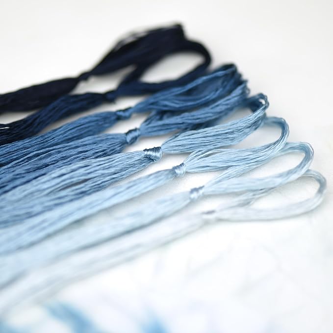 Natural 100% Silk Thread, Handmade Embroidery Thread Silk Floss 8 Colors 110m Each (73)