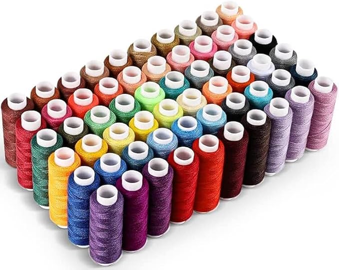 CiaraQ Sewing Threads Kits, 60 Colors Polyester 250 Yards Per Spools for Hand Sewing & Embroidery