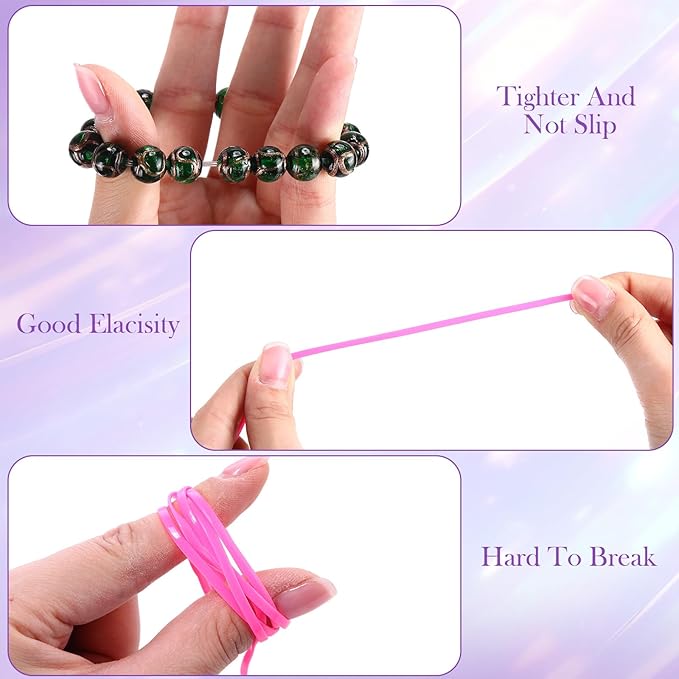 Lanyard String Kit 48 Rolls Gimp Plastic Lanyard String for Bracelets Keychain DIY Crafts with Key Chain Rings, Snap Clips, Open Rings, Lobster Clips Gimp Bracelet Making Kit (5.5 Yards)
