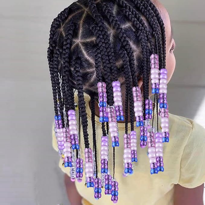 1606pcs Hair Beads Kit for Hair Braids for Girls Including 600pcs 9x6mm Pony Beads,1000pcs Elastic Rubber Bands, and 6pcs Quick Beaders