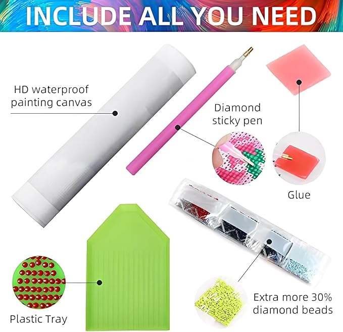 ARPADAMO Diamond Art Kits for Adults,5D Books Diamond Painting DIY Vintage Boho Diamond Art Diamond Painting Kits for Adult,Round Full Drill Diamonds, Diamond Art Kits for Home Decor-12x16inch