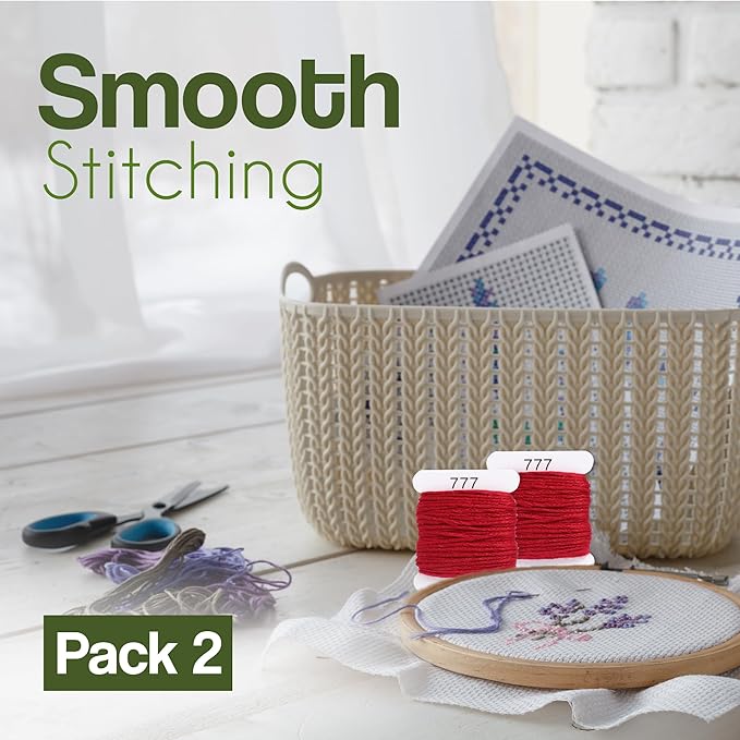 Embroidery Floss Kit and Refills - Cotton Threads - DMC Color Coding for Cross Stitch, String Crafts, Friendship Bracelets