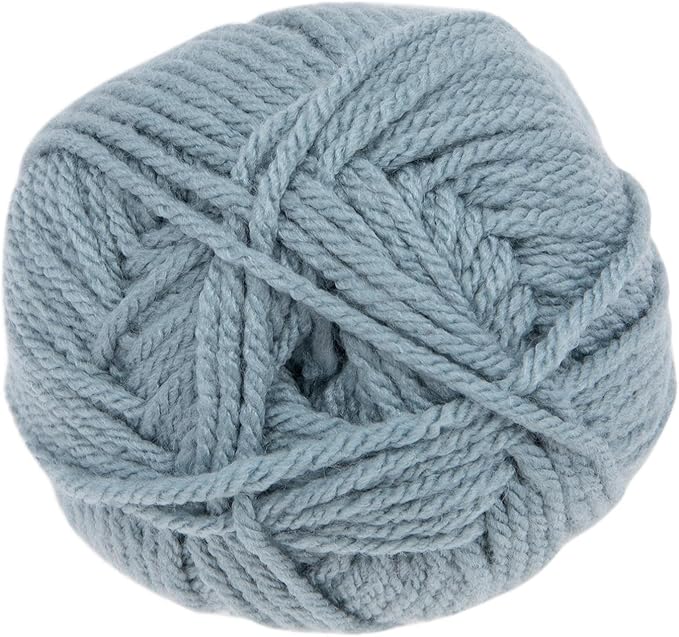 Yarn Bee Soft & Sleek Chunky - 5-Bulky - 100% Low Pill Acrylic, Yarn for Crocheting & Knitting Blankets, Hats, Sweaters, and More, Set of 2, 404 Crisp Air