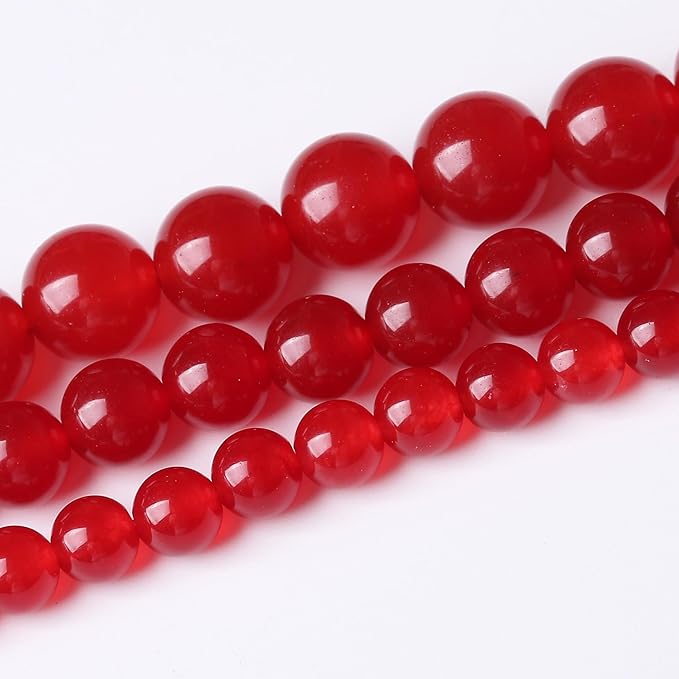 Carnelian Stone Beads for Jewelry Making DIY Bracelet Necklace Gemstone Round Crystal 1 Strand 15.5inch 4MM