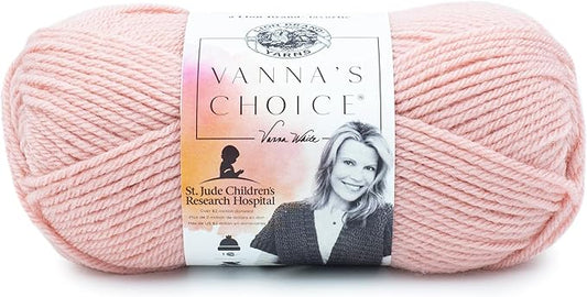 (1 Skein) Lion Brand Yarn Vanna's Choice Yarn, Pink