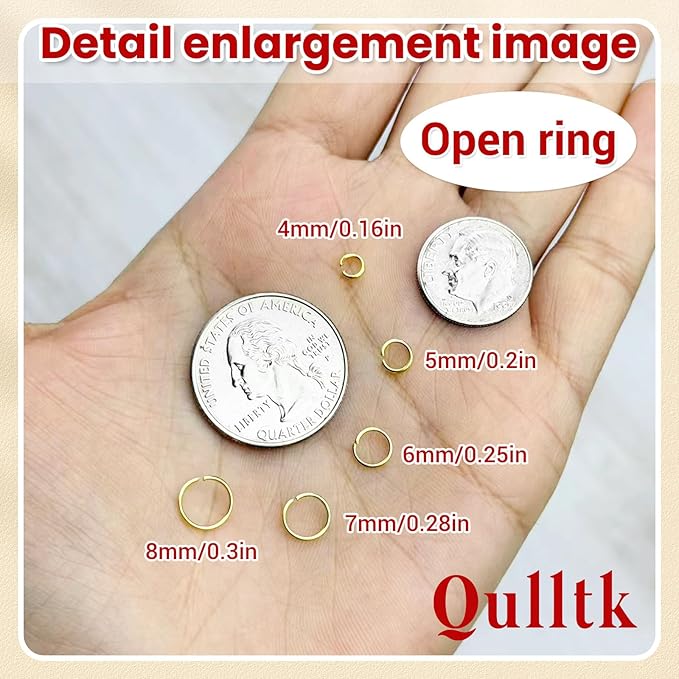 4600 Pcs Jump Rings for Jewelry Making Kit Gold & Silver, Open Rings with Opener Tools for Earrings, Keychains, Bracelet & Necklace Repair Supplies