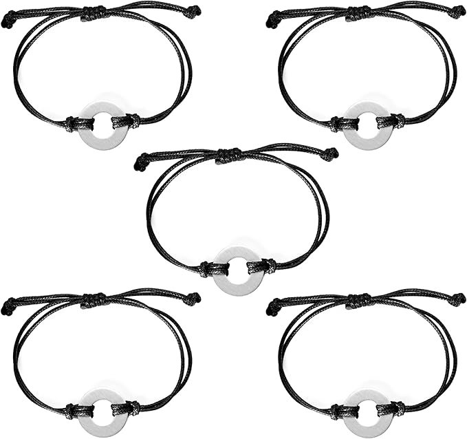 ABBECIAO 20Pack Aluminum Washer Bracelet Project Kit Metal Stamping Blanks for Handmade Initial Name Date Bracelets Jewelry Making