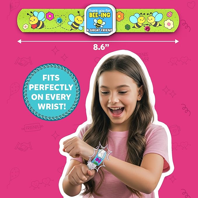 skillmatics craft activity - snap bandz, friendship bands, diy jewelry art & craft activity, mess-free, creative kit, 8 bands (8.6"), gifts for girls & boys ages 4, 5, 6, 7, 8, 9, 10