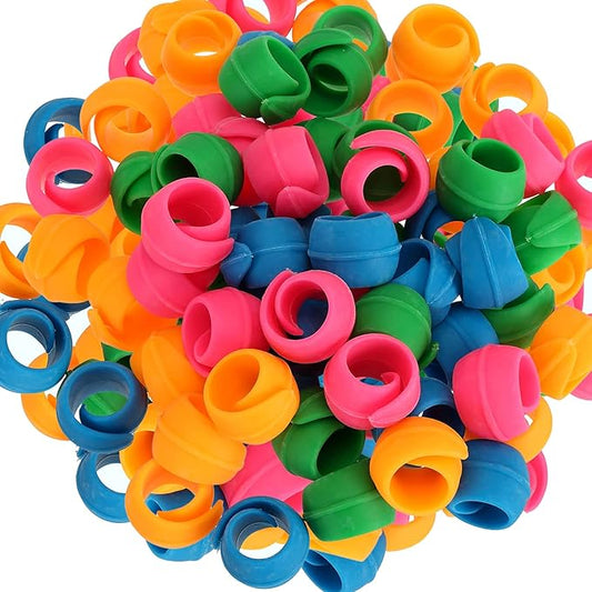 WUWEOT 100 Pack Thread Spool Savers, Spool Huggers Holder for Sewing & Embroidery Machines, Prevent Thread Tails from Unwinding