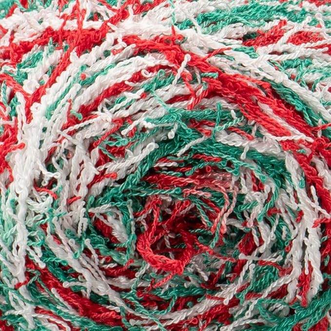 Craft County Fringe Yarn – Medium 4 Polyester Yarn for Scrubby Cloths, Personalized Gifts, and More!