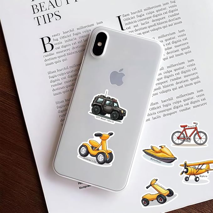 200 pcs car stickers bulk.truck stickers for kids classroom boys girls school,construction pack sticker gift for party favors book water bottles phone case laptop