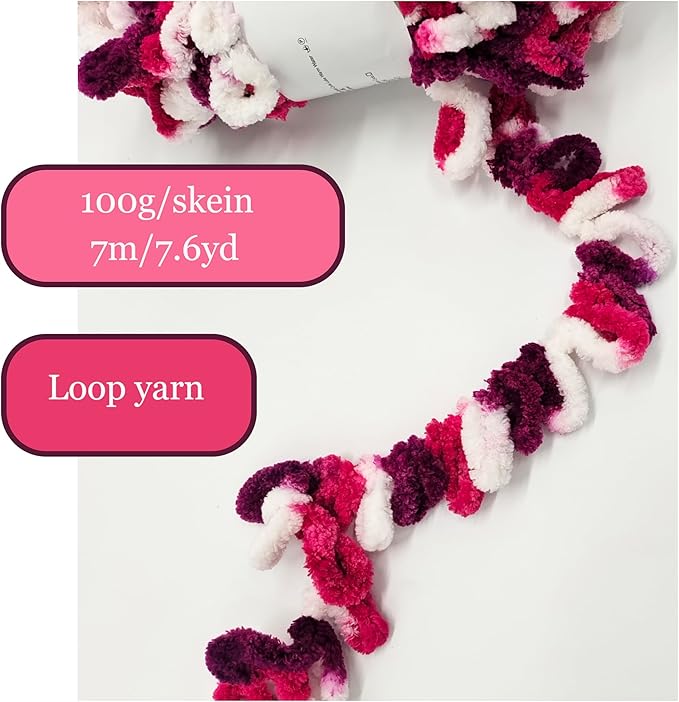 DDL&HEXI 3 of Loop Yarn Finger Knitting Yarn (132)