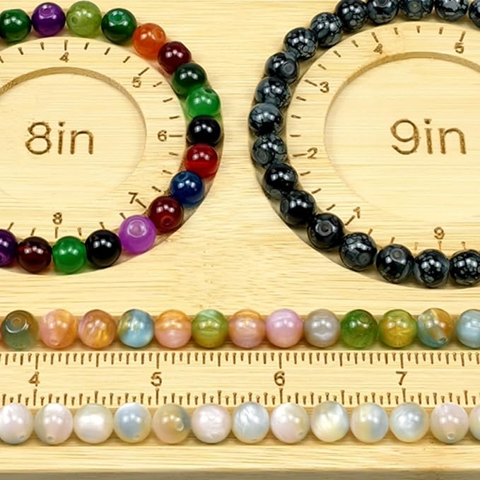 Petoysoso Bead Boards for Jewelry Making, Bamboo Beading Board for Jewelry Bracelet, Bracelet Bead Board,Bead Tray,Beading & Jewelry Making Supplies