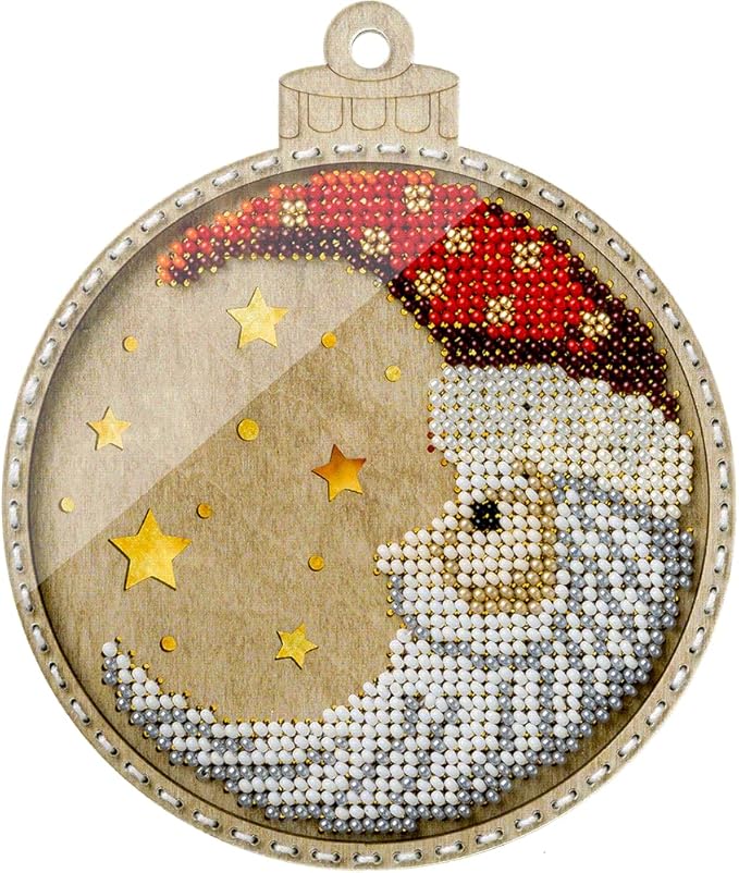 wizardi wonderland crafts bead embroidery kit on wood flk-365