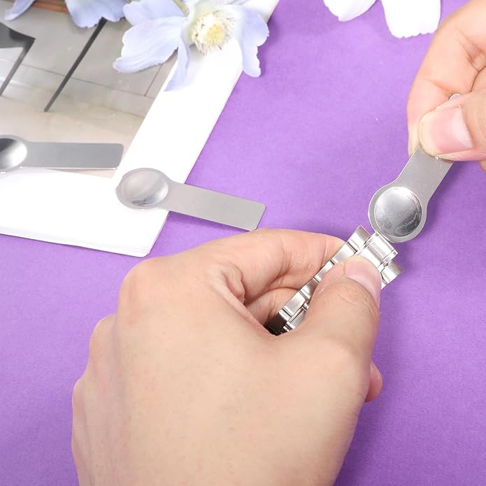 5 PCS Double-Sided Italian Bracelet Link Tools, Thumb Style Stainless Steel Charms Opening Tools Metal Bracelet Helper Fitting Tool for Add and Remove Charm Bracelets