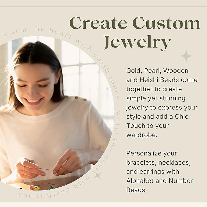 Piccassio Clay Beads Bracelet Making Kit – 10,500+ Heishi Beads in 48 Colors DIY Jewelry Kit with Charms, Letters, Shells & Tools Perfect for Girls, Teens & Creative Adults