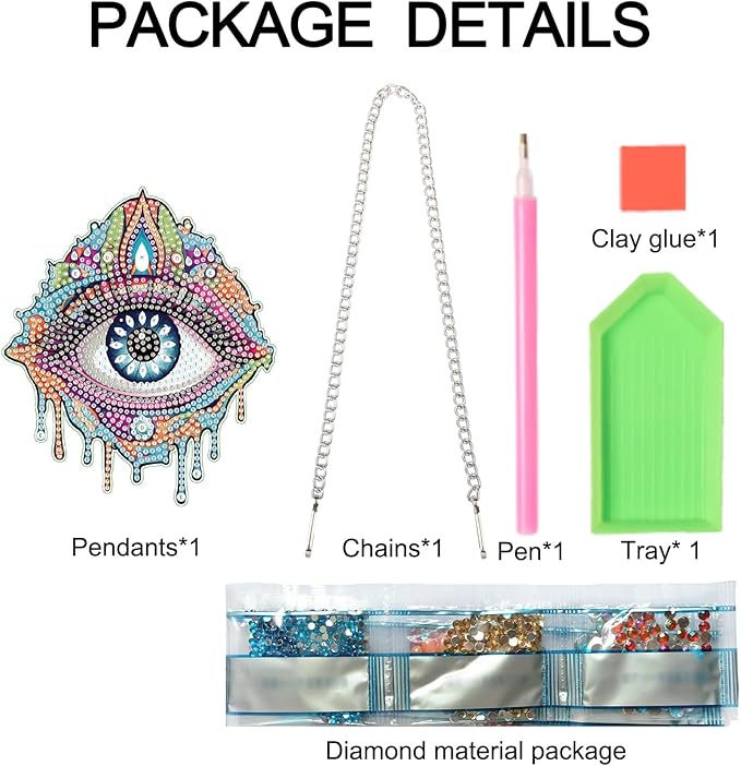 AiYuanzsh Diamond Art Painting Pendant Kits 5d Diamond Painting Art Hanging Kit Eye DIY Diamond Crystal Window Pendant Kit for Adults Gift Wall Home Decoration