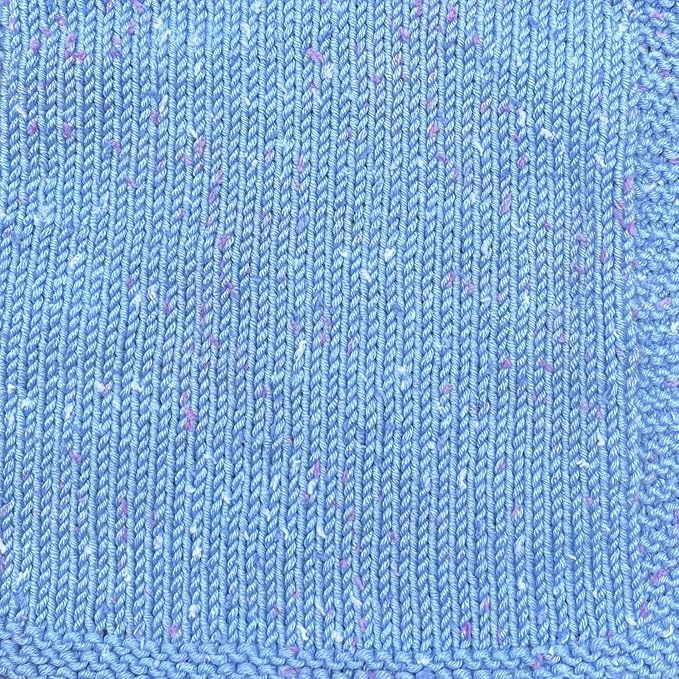 Tweed Twinkles Soft Baby Yarn for Crocheting, 8-Pack (696Yds / 400G), Free Patterns - Acrylic Baby Blanket Knitting Yarn with Flecks - Size 3 DK Light Worsted Weight - Baby Blue