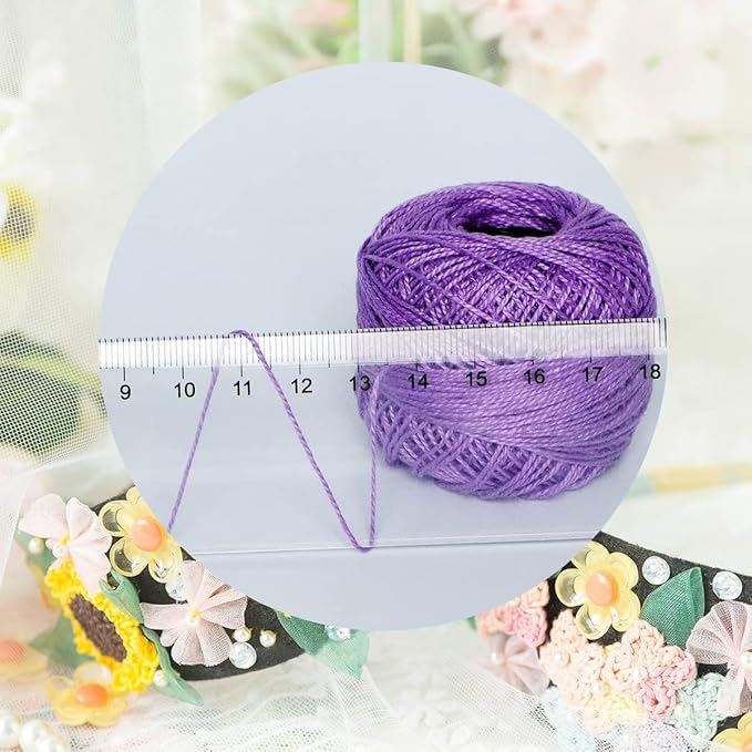 Soft 20 Colors Classic Crochet Thread 20 Pack,100% Cotton (Emerald Green-562-3818)