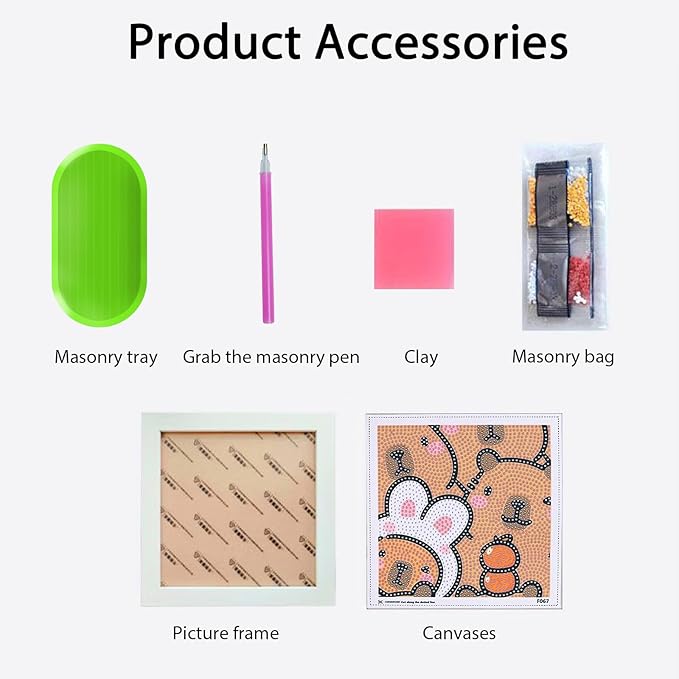 Mangpung Capybara Diamond Art Kits for Beginners, Capybara Diamond DIY Painting Kits, Full Drill Diamond Dots Paintings, Paint with Diamonds Pictures Art Painting DIY Crafts Kit Gift for DIY Lovers