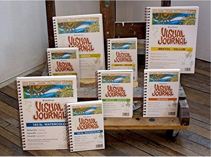 Strathmore 300 Series Visual Bristol Journal, 9"x12" Smooth, Wire Bound, 28 Sheets, White