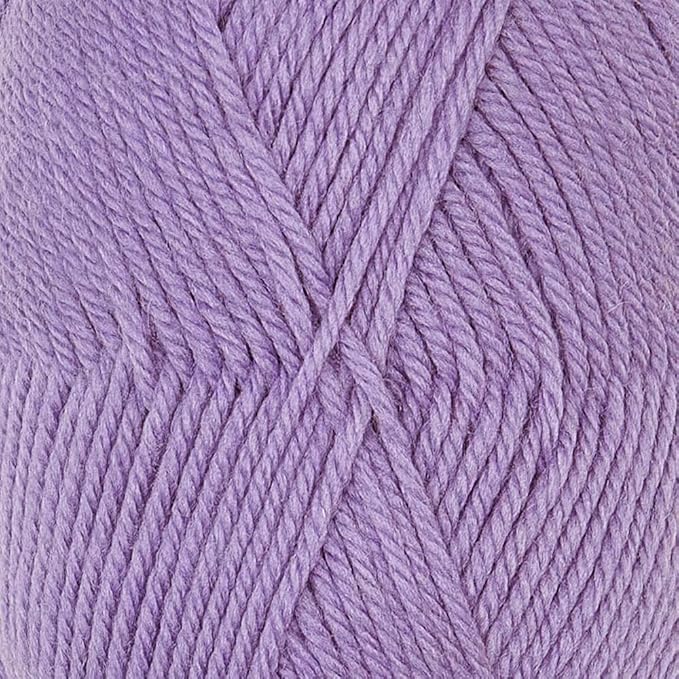 100% Pure Wool Yarn Superwash Set of 3 Skeins (150 Grams) DK Weight - Sourced Directly from Peru - Heavenly Soft and Perfect for Knitting and Crocheting (Lavender)
