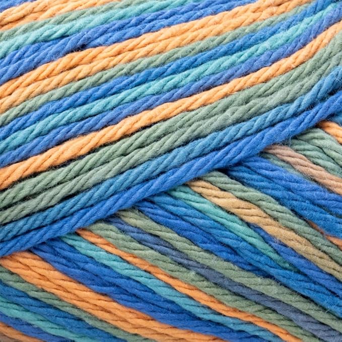 3 Pack 100% Cotton Yarn - Size 4 Medium Weight - Perfect for Crafting, Clothing, Accessories and More!