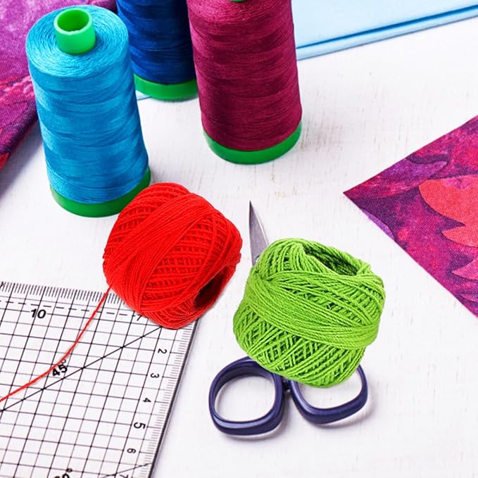 32 Rolls Cross Stitch Thread Sewing Machine Thread Kit Cross Stitching Crochet Size 10 Embroidery Sewing Machine Convenient Embroidery Manual Cotton