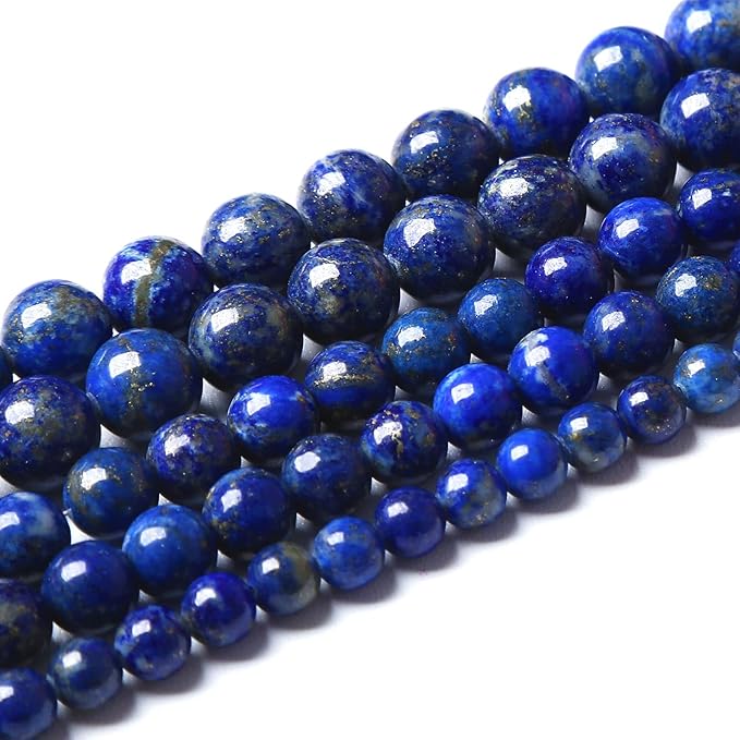 AAA+ Natural Lapis Lazuli Gemstone Beads 8mm 45PCS Round Loose Stone Beads for Jewelry Making DIY Bracelets Necklace Earrings