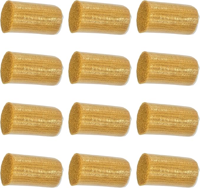 Yglnden 12 Rolls Latch Hook Kit Colorful Yarn Bundles Cut Rug DIY Latch Hook for Handmake Craft Sewing Knitting for Adults (Yellow #15)