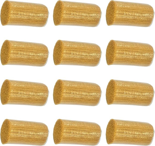 Yglnden 12 Rolls Latch Hook Kit Colorful Yarn Bundles Cut Rug DIY Latch Hook for Handmake Craft Sewing Knitting for Adults (Yellow #15)