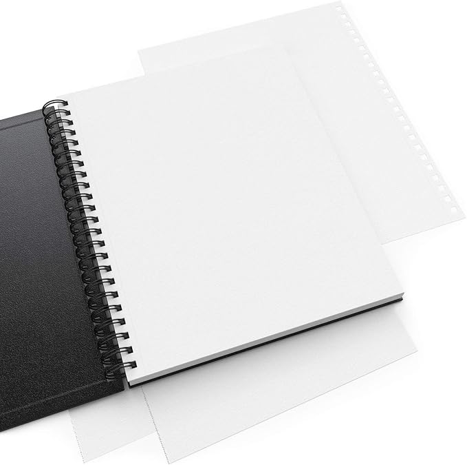 ARTEZA Spiral Sketch Book 5.5x8.5 Drawing Pad 3 Pack 100 Sheets Sketch Pads for Drawing for Adults & Teens
