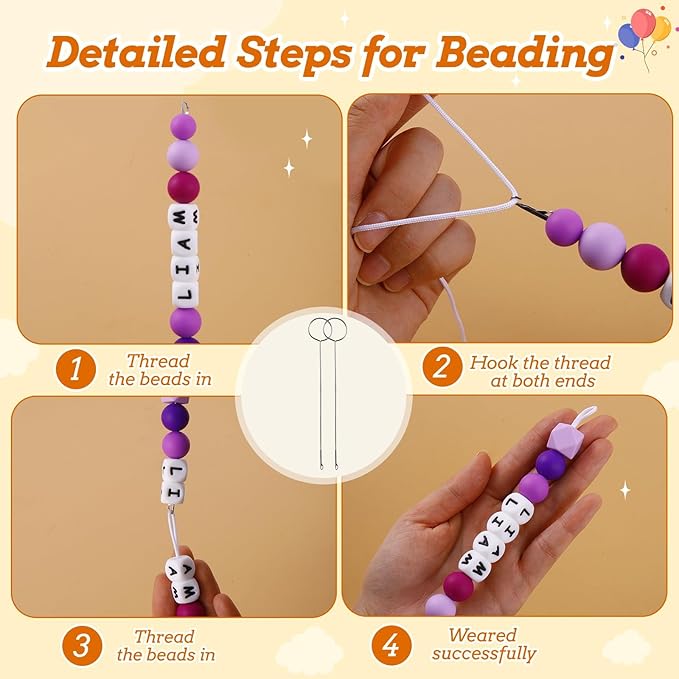 tohongadon 392 pcs silicone beads for keychain making kit, silicone letter beads, 12mm15mm round 14mm17mm polygonal 12mm lentil beads bulk, rubber bead for keychain bracelet jewelry making supplies