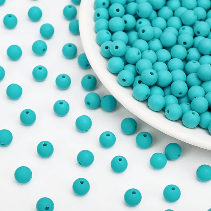 bonny boxx 100pcs 12mm matte peacock green acrylic round beads, frosted plastic resin bubblegum balls chunky gumball beads for necklace and bracelet making, crafting supplies