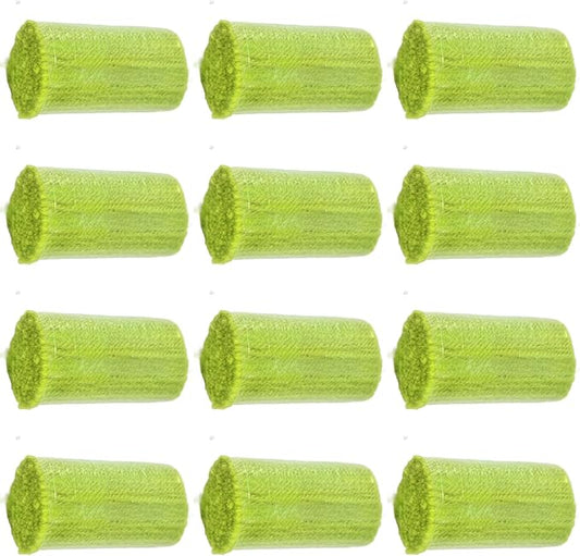 Yglnden 12 Rolls Latch Hook Kit Colorful Yarn Bundles Cut Rug DIY Latch Hook Yarn for Handmake Craft Sewing Knitting for Adults (Green#29)