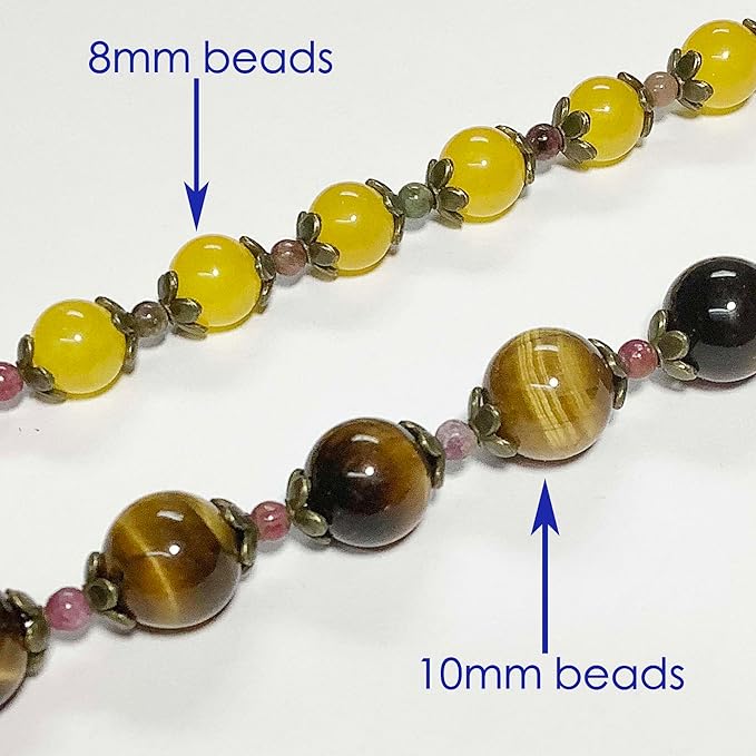 Heather's cf Flower Bead Caps Custom Fancy Charm Jewelry Making Spacer Kit Findings Bulk Vintage for Bracelets Earrings Necklaces Rings Beading Supplies Craft Non Tarnish DIY (Bronze Petal - 500 Pcs)