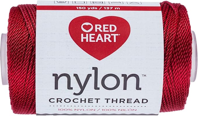 Red Heart Crochet Thread Nylon 1 Pack of Crochet - Nylon - Size 18-150 Yards - Knitting/Crochet